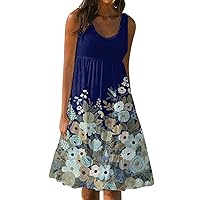 Plus Size Maxi Dress for Women 2023 Illusion Neck Puff Sleeve Sundress Patchwork Boho Floral Flowy Maxi Dresses