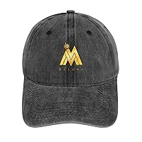 Facser Men's Baseball Cap, Maruma Logo Cap, Sun Hat, Outdoor Cap, UV Protection, Spring, Summer, Autumn, Winter, Sports Hat