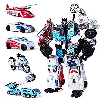 5 in 1 Defensor Combiner Toys, Model Toy Deformation Toys Car Robot for Kids