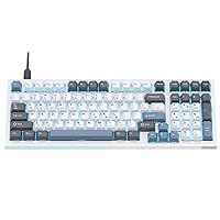KEMOVE K98SE Mechanical Gaming Keyboard, 98 Keys LED Backlit Programmable Keyboard, 96% Wired Computer Keyboard with Double Sound Dampening Foam, Pre-lubed Blue Switch