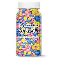 SugarMeLicious Sprinkles For Cupcakes, Edible Cake Decorations, For Vibrant and Versatile Sprinkles for Baking and Decorating Cookies & Ice Cream, 3oz Bottle (Baby Shark)