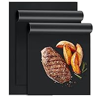 UBeesize 3 Pack Grill Mats for Outdoor Grill, Heavy Duty Grill Mats, Non Stick BBQ Grill Mats & Baking Mats, Resuable and Easy to Clean, Works on Gas Charcoal and Electric BBQ-15.75 x 13 Inch