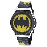 DC Comics Batman Kids' Flashing POP TOP Digital Watch with Character Details (Model: BAT4791AZ)