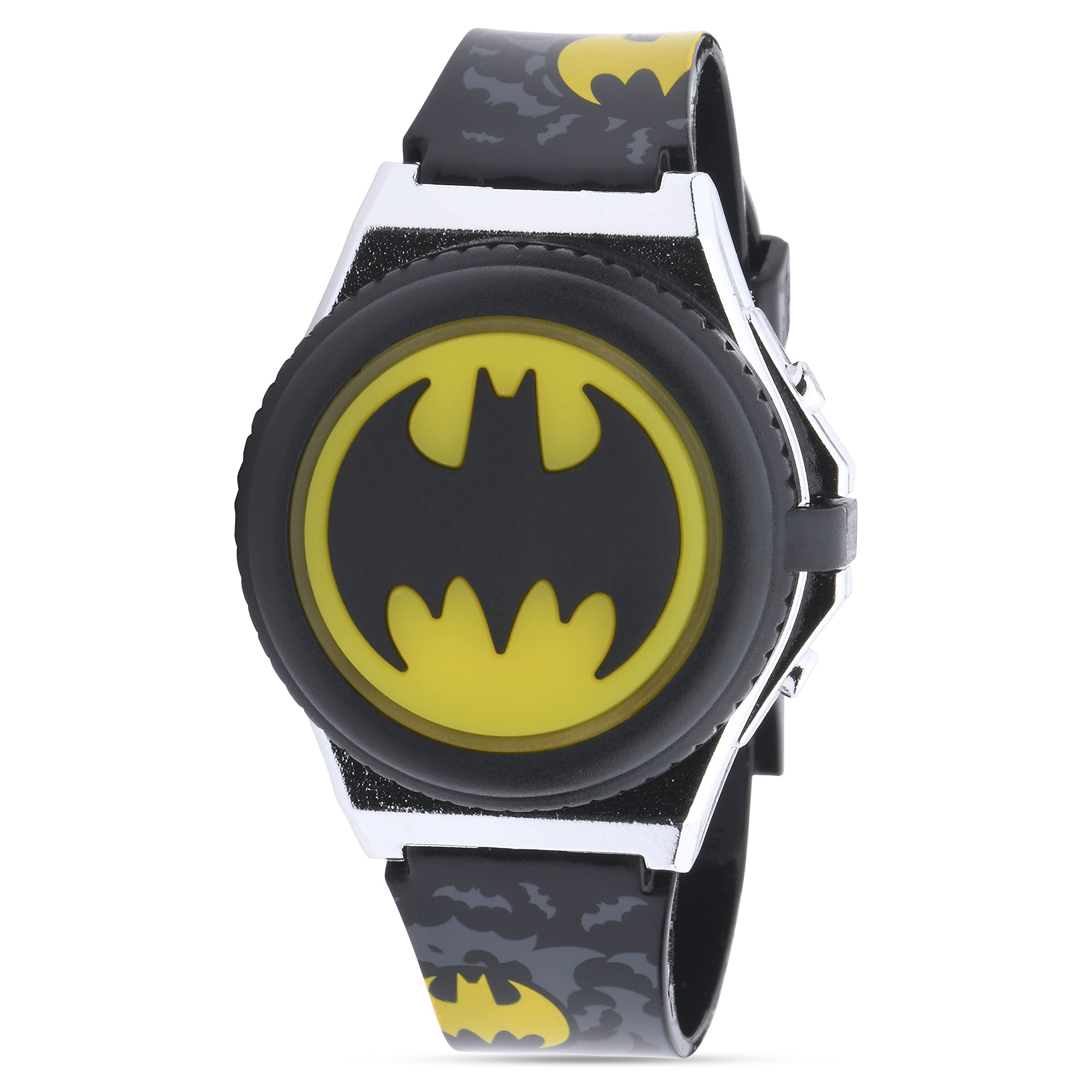 Accutime DC Comics Batman Kids' Flashing POP TOP Digital Watch with Character Details (Model: BAT4791AZ)