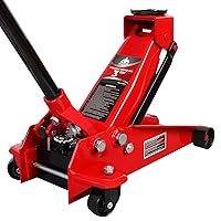 Floor Jack 3 Ton Capacity Fast Lift Service Jack Steel Heavy Duty Hydraulic Car Jack