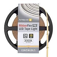 RibbonFlex Pro 24-Volt White Continuous (COB) Tape Light 3000K 16.4 ft (175230)