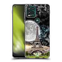 Head Case Designs Moonlight Over Paris Surreal Landscapes Soft Gel Case Compatible with Motorola Moto G Stylus 5G 2021