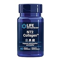 Life Extension NT2 Collagen™, Joint Health Supplement for Joint Comfort & Mobility, Gluten-Free, Non-GMO, 1 Daily, 60 Small Capsules