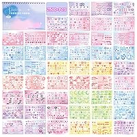  RYKOMO 2500 PCS Korean Photocard Stickers Book Self-Adhesive  Kpop Scrapbook Stickers Heart Ribbons Butterfly Stars Cute Deco Stickers  for Scrapbooking DIY Craft Aesthetic Decorate