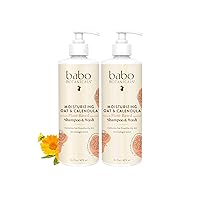 Moisturizing Oat & Calendula 2-in-1 Shampoo & Wash - for Dry or Sensitive Skin - for All Ages - Lightly Scented - Vegan - Various Sizes
