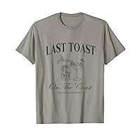 Last Toast On The Coast Bachelor Beach Bridal Party T-Shirt