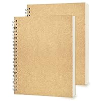 2 Pack College Ruled Notebook, Soft Yellow Cover Spiral Notebook, Memo Notepad Sketchbook, Students Office Business Diary Spiral Book Journal,100 Pages, 50 Sheets, 7.48 x 5.11 Inch