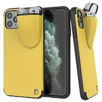Punkcase iPhone 11 Pro Max Airpods Case Holder (TopPods Series) | Slim & Durable 2 in 1 Cover Designed for iPhone 11 Pro Max (6.5