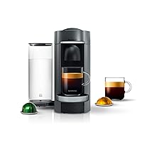 Nespresso Vertuo Plus Coffee and Espresso Maker by De'Longhi, 60 ounces, Titan,Grey