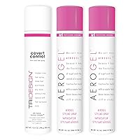 TRI Aerogel Hairspray - Hair Styling Gel Plus Texture Spray for Hair for Men & Women, Combining Gel Flexibility & Strong Hold Control Spray, No Hair Flakes to All Hair Style & Types