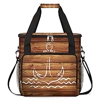 Anchor Wooden Coffee Maker Carrying Bag Compatible with Single Serve Coffee Brewer Travel Bag Waterproof Portable Storage Toto Bag with Pockets for Travel, Camp, Trip