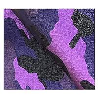 Fabric by The Yard, Repeating Pattern with Stain Look Camouflage Motif, Decorative Fabric for Upholstery and Home Accents, 1 Yard, 1.38x1m(Colour: Red) (Color : Purple, Size : 1.38X4m)