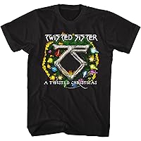 American Classics Twisted Sister Band A Twisted Christmas Adult Short Sleeve T Shirt Graphic Tees