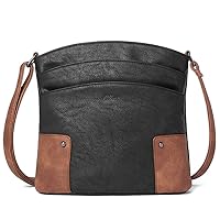 Crossbody Bags for Women Leather Purse Travel Vacation Triple Pockets Vintage Handbags Shoulder Bags