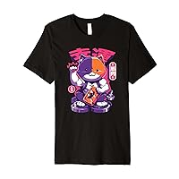 Fortnite Meowscles Lucky Cat Japanese Kanji Premium T-Shirt