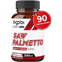 3600mg Saw Palmetto Supplement - Super Concentrated Formula for Hair Health, Restful Mood, Immune System & Energy Production - 90 Veggie Capsules