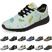 Dinosaur Shoes for Women Men Running Shoes Womens Mens Walking Tennis Sneakers Dino Shoes Gifts for Boy Girl