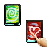 Sky Castle DoodleJamz JellyBoards — Squishy Drawing Pads Filled with Non-Toxic Sensory Gel – No-Mess Fidget Art – ASMR – Re-usable for Endless Artistic Creations (Red/Blue, Yellow/Blue)