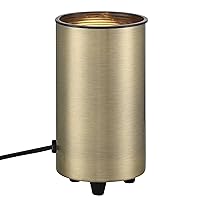 Pro Track Can Mini Small Uplighting Indoor Accent Spot-Light Plug-in Floor Plant Home Decorative Art Desk Picture Table Living Room Interior Corner Photo Bar Gold Finish 6 1/2
