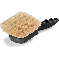 SPARTA 3650500 Plastic Scrub Brush, Cleaning Brush, Utility Brush With Polypropylene Bristles For Cleaning, 8 Inches, Black, (Pack of 12)