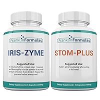 IBS-X Bundle with STOM-Plus and IRIS-Zyme: Comprehensive Relief for Constipation, Diarrhea, Gas, Bloating, Abdominal Comfort and Soothing Stomach Pain - 90 Capsules