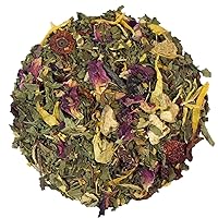 Capital Teas On The Waterfront Herbal Tea, Mint and Ginger Tea, Natural Loose Leaf Mint Rooibos Tea, Caffeine-Free, 4 Oz Bag