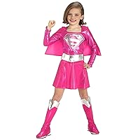 Rubie's Pink Supergirl Child's Costume, Toddler