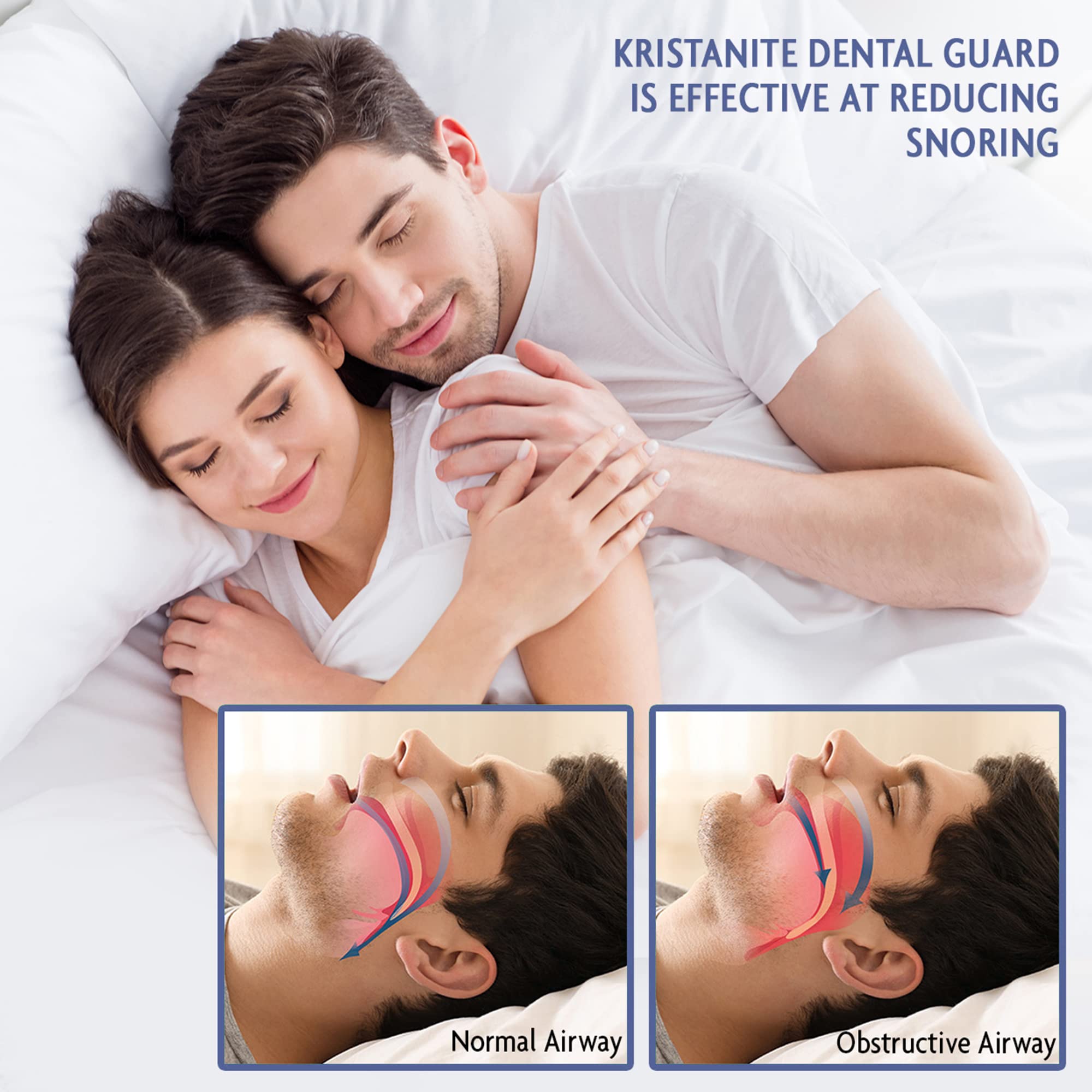 Anti Teeth-Grinding Dental Guard-Ready to use-No Boiling or Molding, Slim, Sleek and Comfortable Works for Upper and Lower Jaw, relieves pain and corrects TMJ and Bruxism