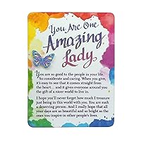 Blue Mountain Arts “For Her” Magnet with Easel Back—Gift for a Mom, Daughter, Sister, Friend, Wife, Grandmother, or Any Woman, 4.9 x 3.6 Inches (You Are One Amazing Lady)