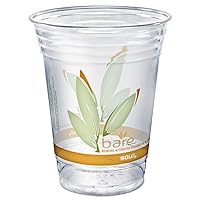 SOLO RTP16DBAREPK Bare Eco-Forward RPET Cold Cups, 16-18 oz, Clear, 50/Pack