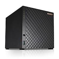Asustor Drivestor 4 AS1104T - 4 Bay NAS, 1.4GHz Quad Core, Single 2.5GbE Port, 1GB RAM DDR4, Network Attached Storage, Personal Private Cloud (Diskless)