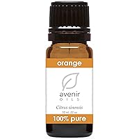 Orange Essential Oil by Avenir Oils, 100% Pure and Natural Therapeutic Grade (10 ml)