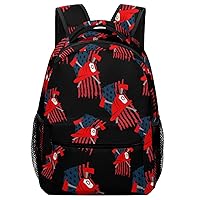 Firemans Axe USA Flag Travel Laptop Backpack Casual Hiking Backpack with Mesh Side Pockets for Business Work