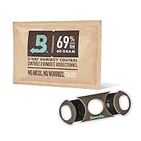 Boveda Cigar Cutter Bundle – Double-Guillotine Cutter + 1-Count Boveda for Humidors – 69% RH 2-Way Humidity Control for Most Premium Cigars – Restores & Maintains Humidity for Months
