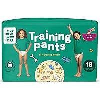 Premium Training Pants Size 4T-5T I 18 Count of Disposable, Gender Neutral, Eco-Friendly, and Potty Underwear with Snug Comfort Fit Li'l Barkers