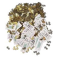 Beistle 1.5 Ounces Big Bucks Print-Fetti Money Confetti Table Decor For Awards Casino Night Party Supplies