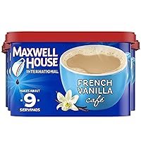 Maxwell House International French Vanilla Café-Style Instant Coffee Beverage Mix (4 ct Pack, 8.4 oz Canisters)