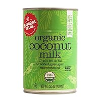 Natural Value Organic Coconut Milk, 13.5 Ounce Cans (Pack of 12)