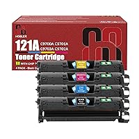 121A Toner Cartridges Compatible for HP C9700A C9701A C9703A C9702A Toner Cartridge Work for HP Color Laserjet 1500 1500L 2500 2500L 2500n 2500tn Printers