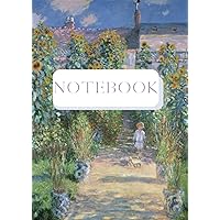 Art notebook: Claude Monet - Il giardino dell'artista a Vétheuil (Italian Edition)
