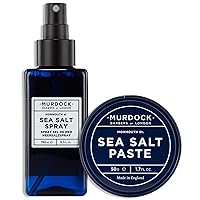 Murdock London Sea Salt Spray 150ml and Paste 1.7oz - Paraben Free, Texture and Volume Enhancing, Matte Finish, Perfect for Adding Volume and Definition to Wet or Dry Hair
