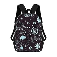 Space Galaxy Constellation Travel Backpack 17 in Laptop Bag Lightweight Daypack for Work Office