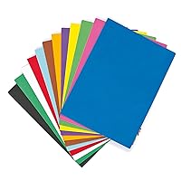 Baker Ross EV4072 Foam Sheets Value - Pack - Pack of 18, Class Pack of Craft Pages for Kids Arts and Craft Activities, Great for Cutting, Gluing or Sewing!