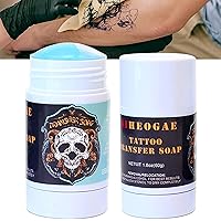Tattoo Transfer Cream, Clear Tattoo Patterns Temporary Tattoo Supplies Accessories 60g Tattoo Transfer Print Gel Long Lasting Tattoo Transfer Stick Ointment for Professional Body Art Painting.
