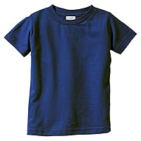 Rabbit Skins Infants'4.5 oz. Fine Jersey T-Shirt, 6MOS, NAVY